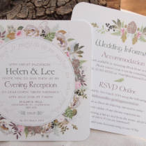 An example of a wedding evening invitation in the Lord of the Rings design