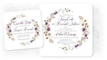 example of a winter wedding invitation and save the date card