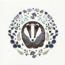 a badger card design