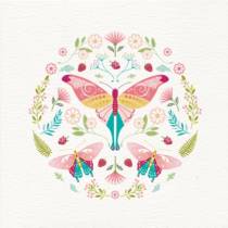 pink butterfly design