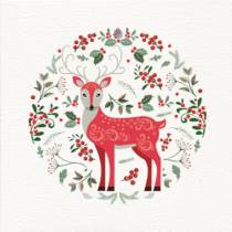 A deer Christmas card