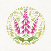 Foxgloves greeting card