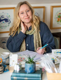 Image of Kathy Pilcher proprietor of Paper Pleasures