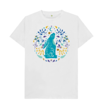 Moon gazing hare tshirt design